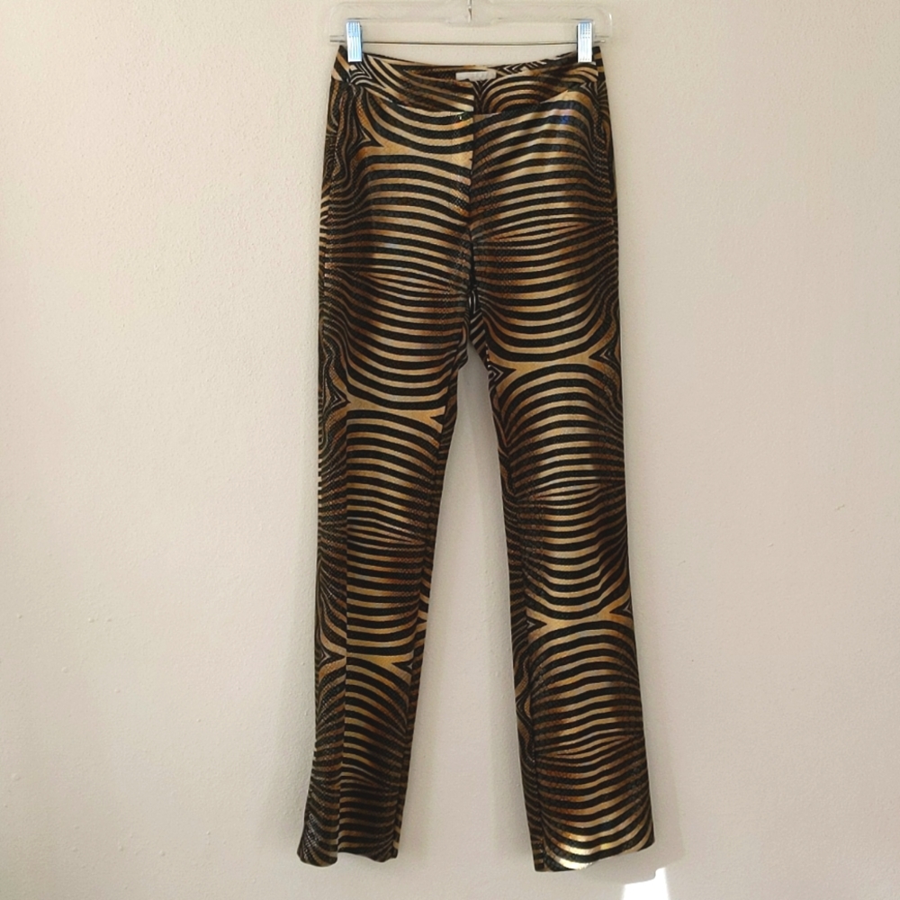 Cache Wild Print Velvety Pants
